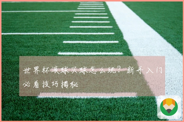 世界杯滚球买球怎么玩？新手入门必看技巧揭秘